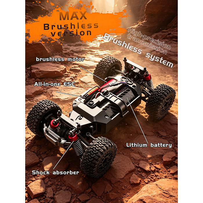 ZLL SG616PRO/SG616 1:24 Scale 4WD RC Toy Truck, Full-Proportion High-Speed Off-Road Racing Car