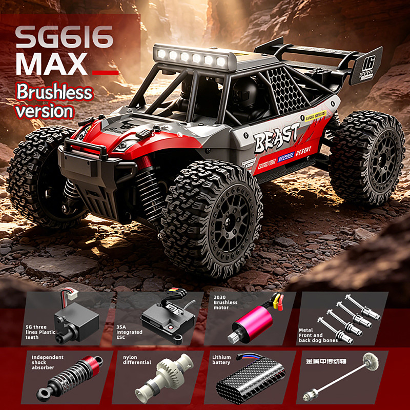 ZLL SG616PRO/SG616 1:24 Scale 4WD RC Toy Truck, Full-Proportion High-Speed Off-Road Racing Car