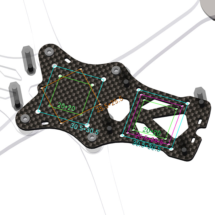 APEX EVO O4 Pro FPV Freestyle Frame, 5 Inch Quad Frame Compatible with DJI O4 Pro O3 Digital VTX System, Carbon Fiber Freestyle Drone Frame