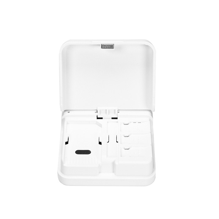 Mini High-Speed Card Reader with SD/TF Storage Box - All-in-One Instant Flash Transfer Reader for iPhone/ PC/ Canon/ Sony/ DJI Cameras