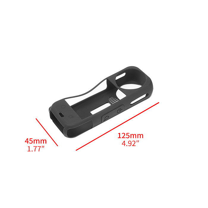For Insta360 X5 Silicone Case - Drop-Proof Protective Cover with Quick Battery Access, Precision Cutouts & Lens Guard for X5 Action Camera