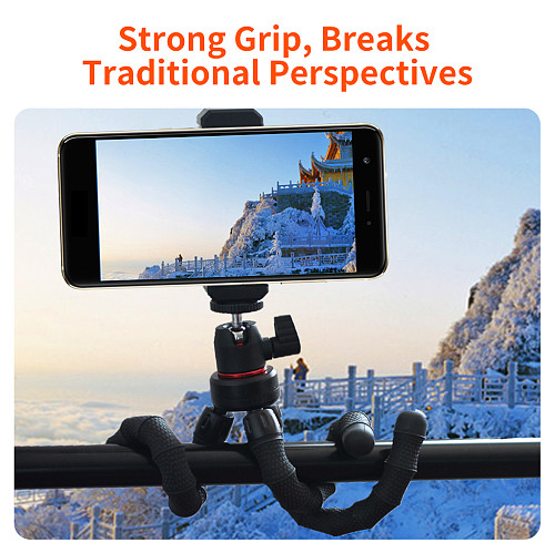 Universal Octopus Tripod with 360° Ball Head - Portable Desktop Stand & Selfie Stick with 1/4  Screw for  DJI Osmo Action 1 & 2 For Insta360 X6/X5/X4, Mirrorless Cameras & Smartphones