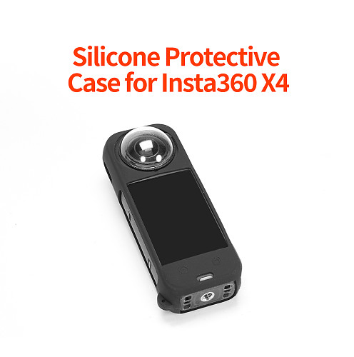 For Insta360 X5 Silicone Case - Drop-Proof Protective Cover with Quick Battery Access, Precision Cutouts & Lens Guard for X5 Action Camera