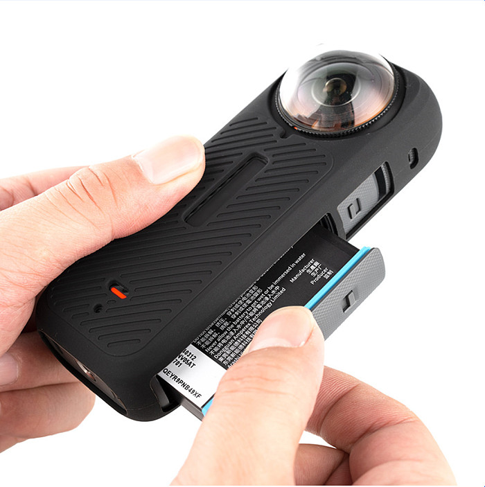 For Insta360 X4 Silicone Case - Drop-Proof Protective Cover with Quick Battery Access