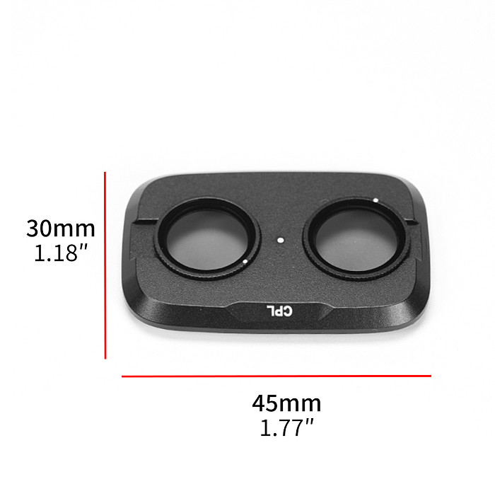 Rotating CPL Polarizing Filter for DJI Pocket 4P - Adjustable Anti-Reflection Lens for True Color