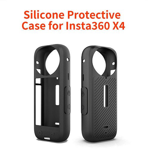 For Insta360 X4 Silicone Case - Drop-Proof Protective Cover with Quick Battery Access