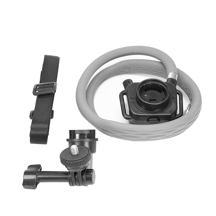 Anti-Shake POV Chest Mount for Cycling & Sports - Hands-Free Neck Holder with 3-Slot Phone Clamp & 1/4  Screw, Universal Fit for Action Cameras & Mobile Phones