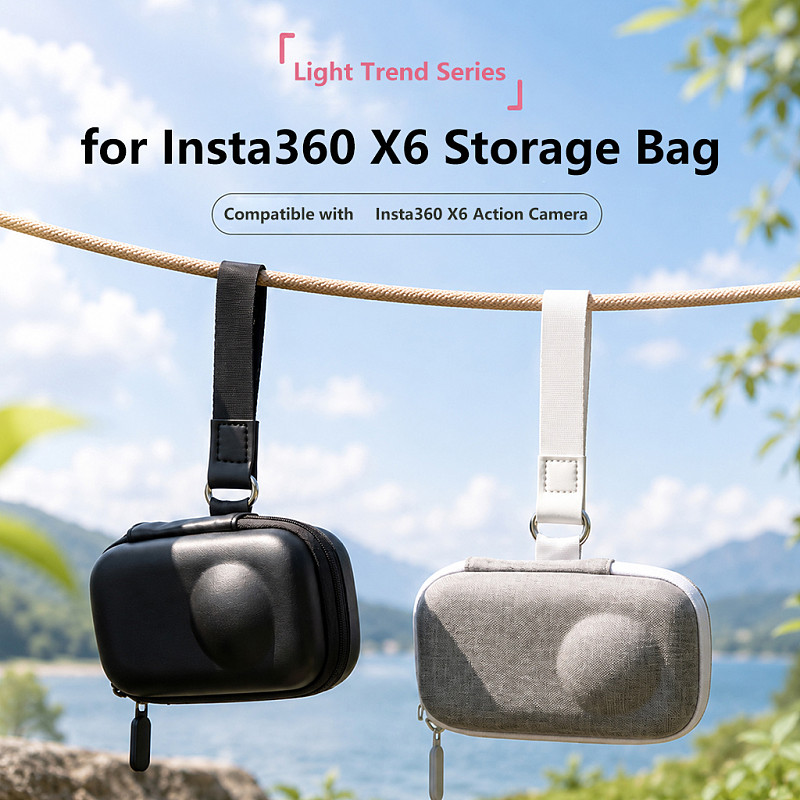 For Insta360 X6 portable Action camera storage bag with protective waterproof and scratch resistant case