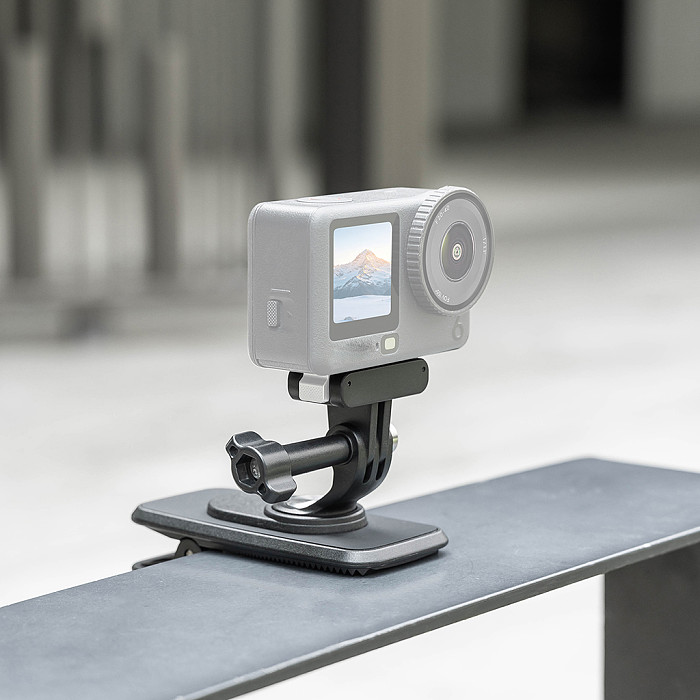 Universal Magnetic Backpack Clip Mount for Action Cameras - 360° Rotating PC & Metal Quick-Release Clip with Strong Magnet for First-Person POV Shooting