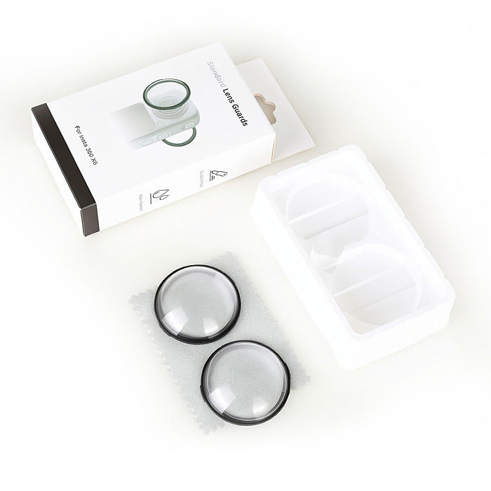 PC Lens Protector for Insta360 X6 Panoramic Camera — Lightweight Scratch-Resistant Protective Lens Cover, Compatible with Insta360 X6 Action Camera