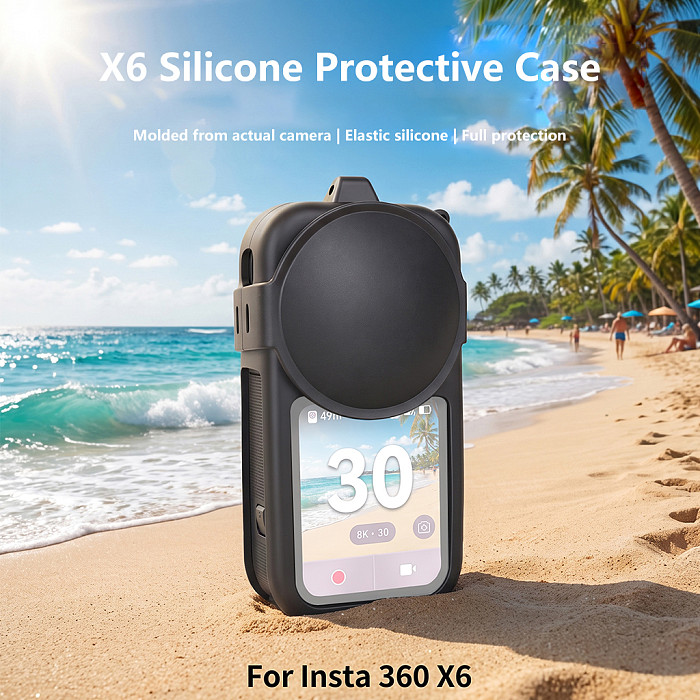For Insta 360 X6 silicone lens cover, anti drop and anti-collision for  Insta 360 X6 camera accessory 