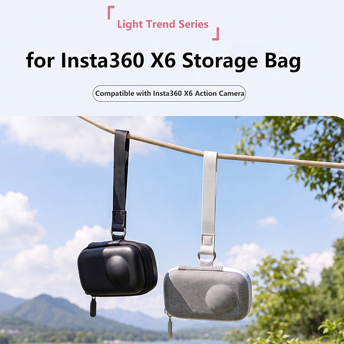 For Insta360 X6 portable Action camera storage bag with protective waterproof and scratch resistant case