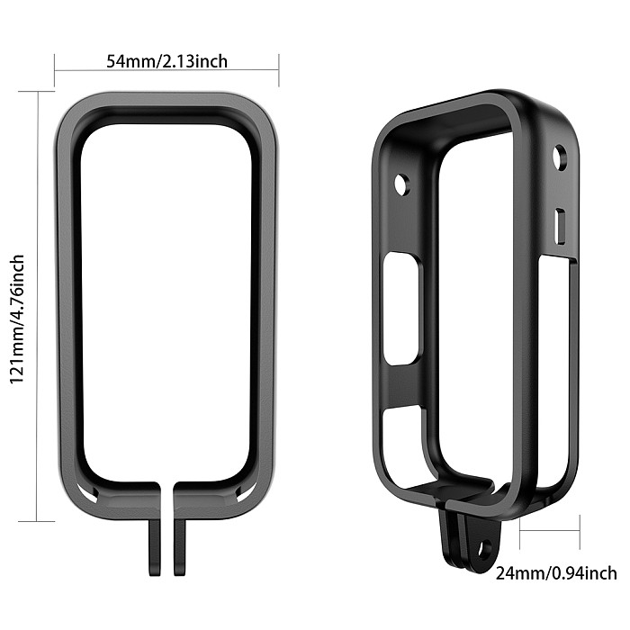 For Insta360 X6 panoramic camera protective frame plastic frame sports camera fixed protective bracket