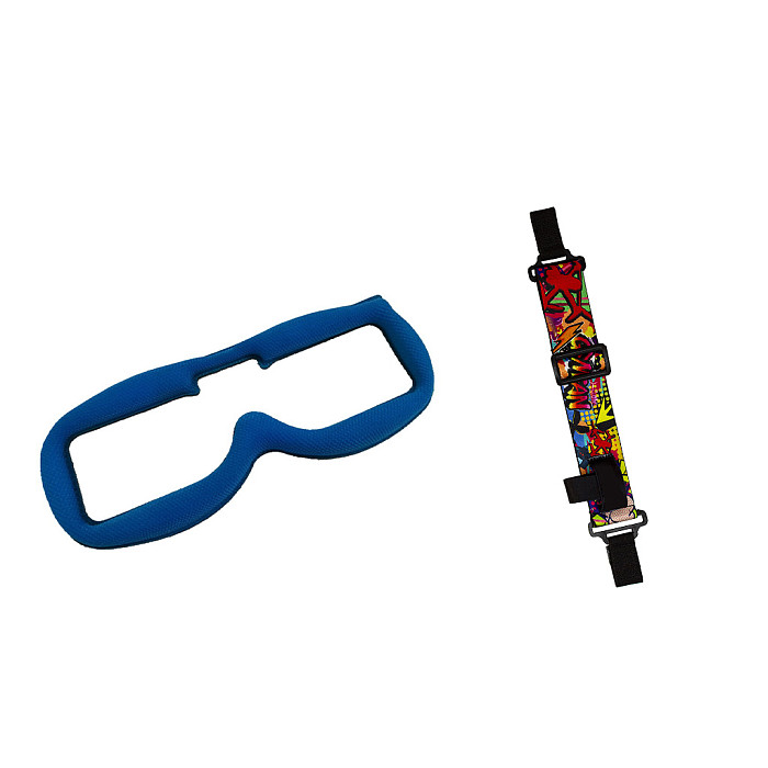 Skin friendly fiber sponge pad replaces HD2 HD3 HDO FS-HVD+WL-09 FPV graffiti eye lens strap for fatshark FPV Goggles