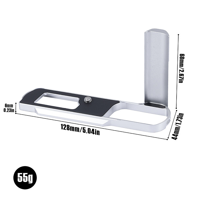 L-Bracket for Panasonic LUMIX L10 - Arca-Swiss Aluminum Alloy Quick Release Plate, Vertical & Horizontal Switching L-Plate 