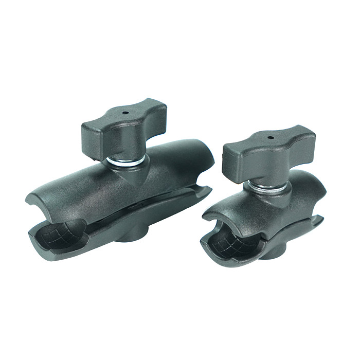 For Gopro sports camera motorcycle fixed clip anti shake outdoor double head strong clip cycling shooting bracket set
