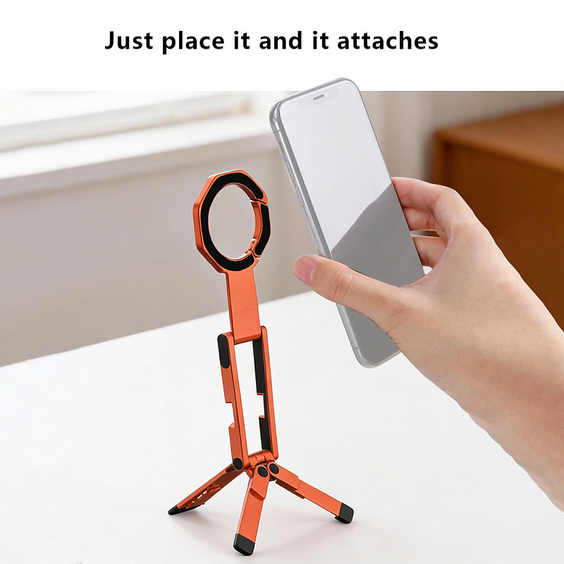 Double sided magnetic bracket, portable folding, outdoor travel shooting, multifunctional mountain climbing tripod