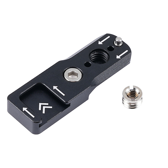 NATO Rail Extension Plate for Camera Cage - Aluminum Alloy Multi-Function Cold Shoe Mounting Base with NATO Slide Bar, Modular Expansion Bracket