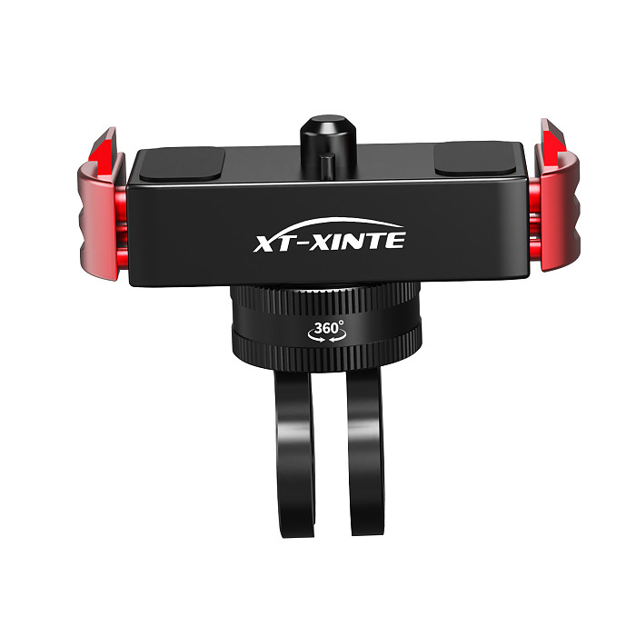 XT-XINTE Magnetic Quick Release Base for GoPro13/12/11/10/9/8 - 360° Damping Rotation Aluminum Mount with N52 Strong Magnet, For Tripod & Selfie Stick