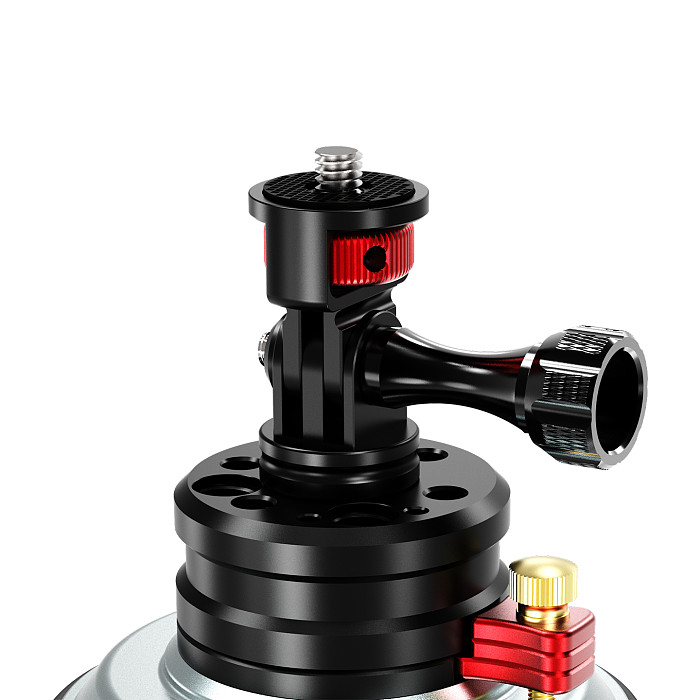 4-Inch Vacuum Suction Cup Mount with 1/4  Rotating Lock - 20KG Holding Force, One-Press Quick Release, Compatible with GoPro 2-Prong, DJI Osmo Action 6/5/Osmo 360/Pocket 4P, Insta360 Ace Pro/X6/X5/Luna, GoPro Hero 13
