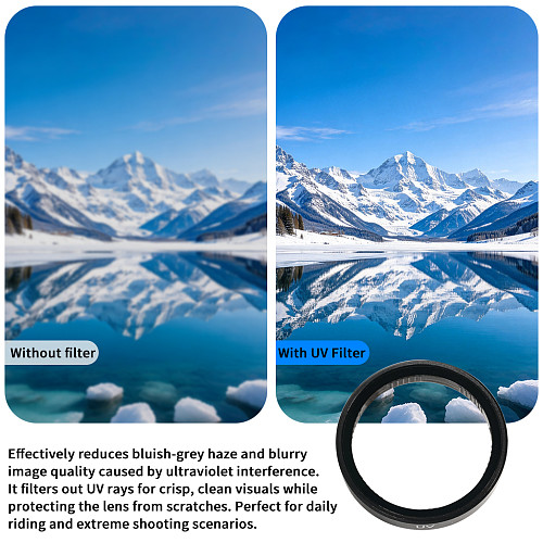 UV Filter For Action5 Pro/4/3 Action Camera Lens Protector Prevent Dust Oil Sand Scratches