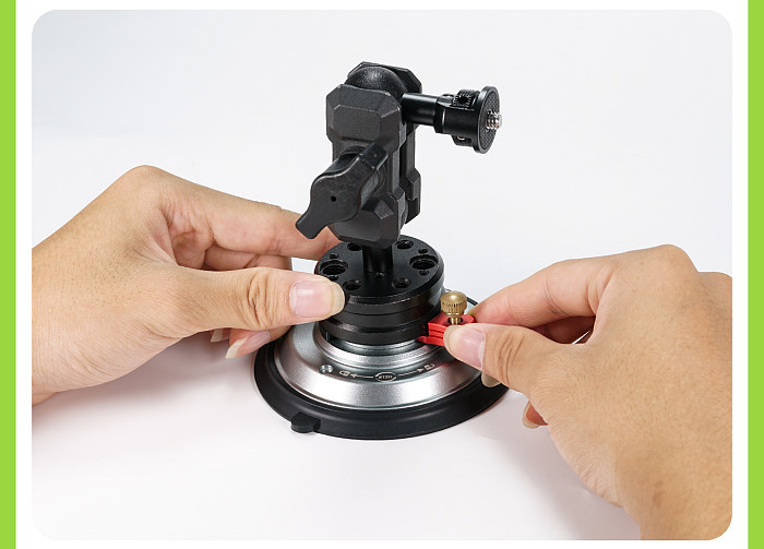 1 Inch Ball Head, Vacuum Suction Cup, Photography Mount, Car Camera Base For DJI Action6/ Insta360/Pocket4P/ GoPro13, DSLR, Phone Holder