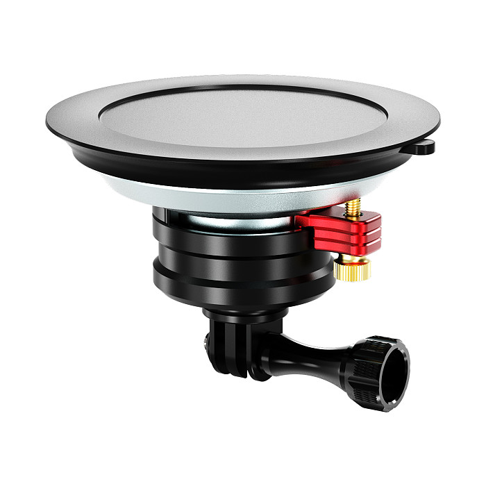 4-Inch Vacuum Suction Cup Mount for Action Cameras - 20KG Holding Force, Triple-Prong Interface, One-Press Quick Release, Compatible with GoPro, DJI Osmo Action 6/5/Osmo 360/Pocket 4P, Insta360 Ace Pro/X6/X5/Luna/GoPro Hero 13