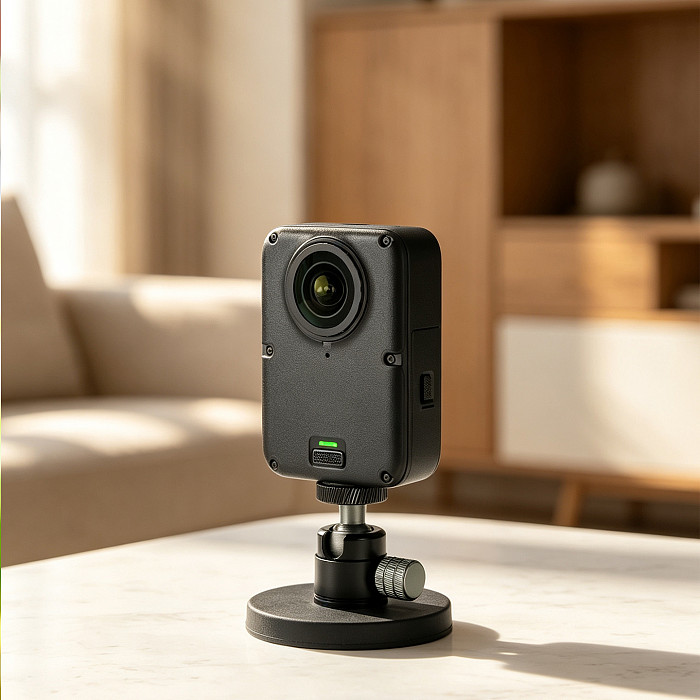 66mm Rubber-Coated Strong Magnetic Mount with 1/4  Ball Head Snail Cloud Head - 360° Swivel Universal Mounting Base for Metal Surfaces, Compatible with DJI Osmo Action 6/5/Osmo 360/Pocket 4P, Insta360 Ace Pro/X6/X5/Luna Ultra, GoPro Hero 13 and Other 1/4  Thread Devices