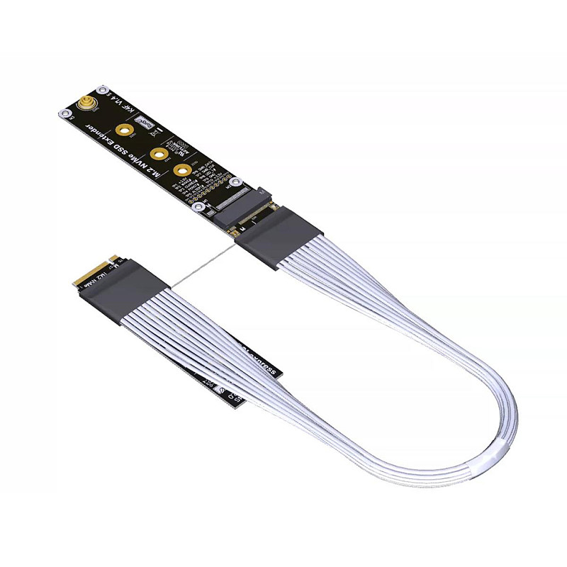 ADT-LINK M.2 NVMe SSD Extension Cable - Supports 22110 , PCIe 5.0 Gen5 High-Speed Lossless Transmission, High-Temperature Resistant Industrial Grade, for M.2 NVMe SSD Extension and Industrial Applications