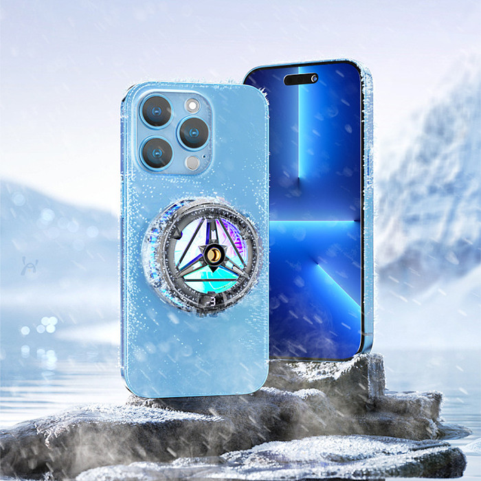 Semiconductor Phone Cooler - 3-Speed Refrigeration, Silent No Cold Hands, Universal Back Clip with Stand for Gaming & Live Streaming, Fits All Major Phones