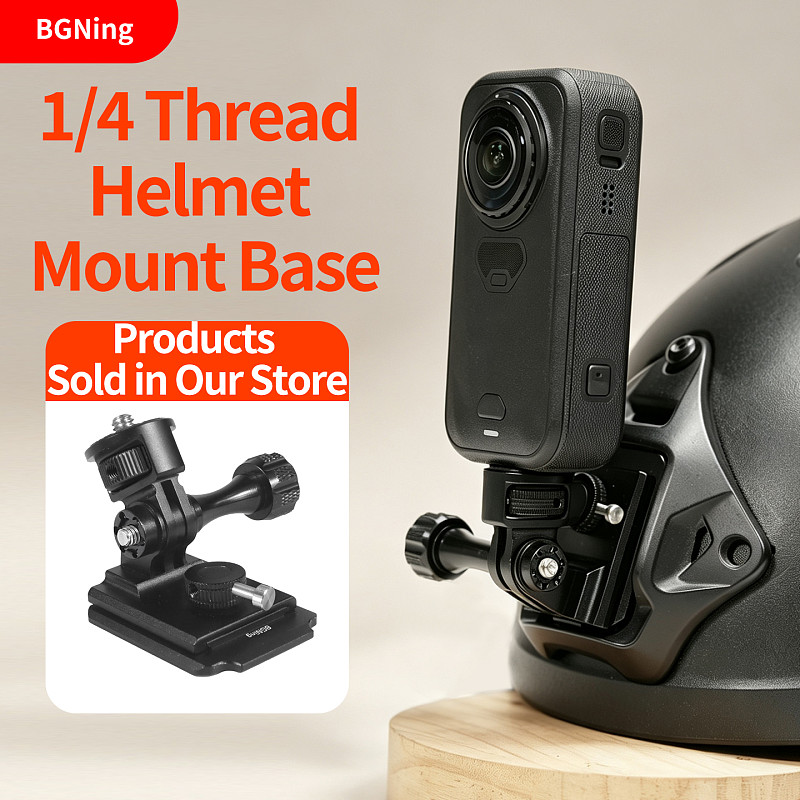 Aluminum alloy action camera helmet accessories quick release bracket fixed seat suitable for Insta360 X6/X5/X4/DJI Osmo360 II/Osmo360 panoramic cameras suitable for all GOPRO series GOPRO HERO11/10/DJI Osmo Action and other photography equipment
