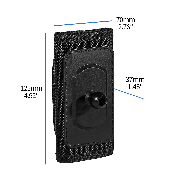 Quick Release Backpack Shoulder Strap Clip Waist Belt Mount, Outdoor Action Camera Quick Mount Base, 0-60mm Width & 1-9mm Thickness Clamp, Compatible with Insta360 Invisible Selfie Stick
