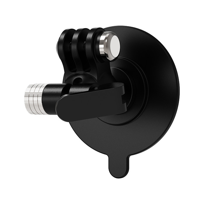 Triple-Prong Ball Head Nano Suction Mount - Universal Damping Adjustment, Traceless Washable Reusable Adhesive, for Car & Live Streaming, Compatible with GoPro/ DJI Osmo Action 6/5/Osmo 360/Pocket 4P/ Insta360 Ace Pro/X6/X5/Luna Ultra