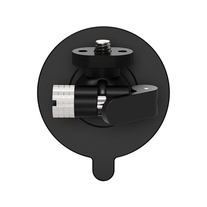 Action Camera 1/4  Thread Ball Head Mount with Nano Suction Cup - Universal Damping Adjustment, Strong Traceless Adhesive, Washable & Reusable, for Car Mount and Live Streaming, Compatible with DJI Osmo Action 6/5/Osmo 360/Pocket 4P, Insta360 Ace Pro/X6/X5/Luna Ultra, GoPro Hero 13 and Other 1/4  Thread Accessories, Suitable for Glass, Tile, Plastic, Wood and Other Smooth Surfaces