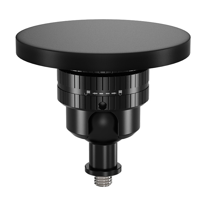 Aluminum 22mm Ball Head Magnetic Mount - 66mm Rubber-Coated Base, 4KG Load, 1/4  Screw Post, Fits Metal Surfaces, Compatible with GoPro Hero 13/ DJI Osmo Action/Osmo 360/ Insta360 Ace/X6