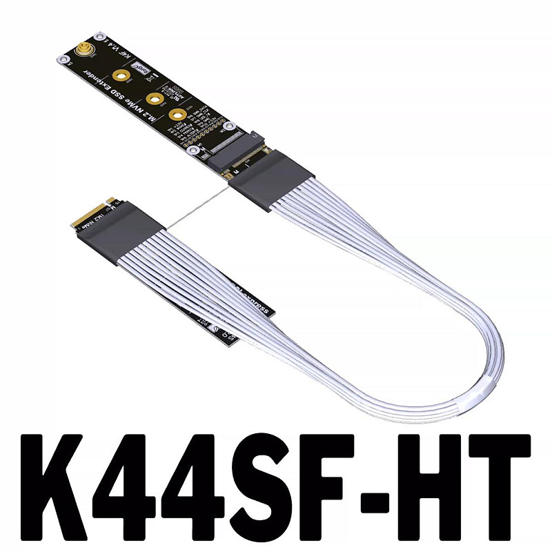 ADT-LINK M.2 NVMe SSD Extension Cable - Supports 22110 , PCIe 5.0 Gen5 High-Speed Lossless Transmission, High-Temperature Resistant Industrial Grade, for M.2 NVMe SSD Extension and Industrial Applications