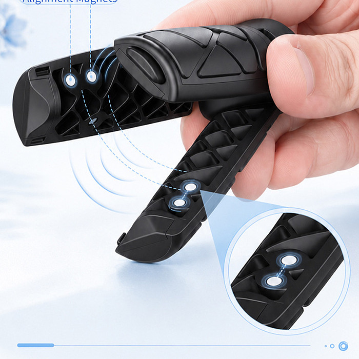 Mini Quick Release Tripod with 1/4 Inch Screw, Magnetic Foldable Handheld Selfie Stick Desktop Base Mount, Camera Gimbal Adapter for DJI/Insta360/ GoPro Action Cameras