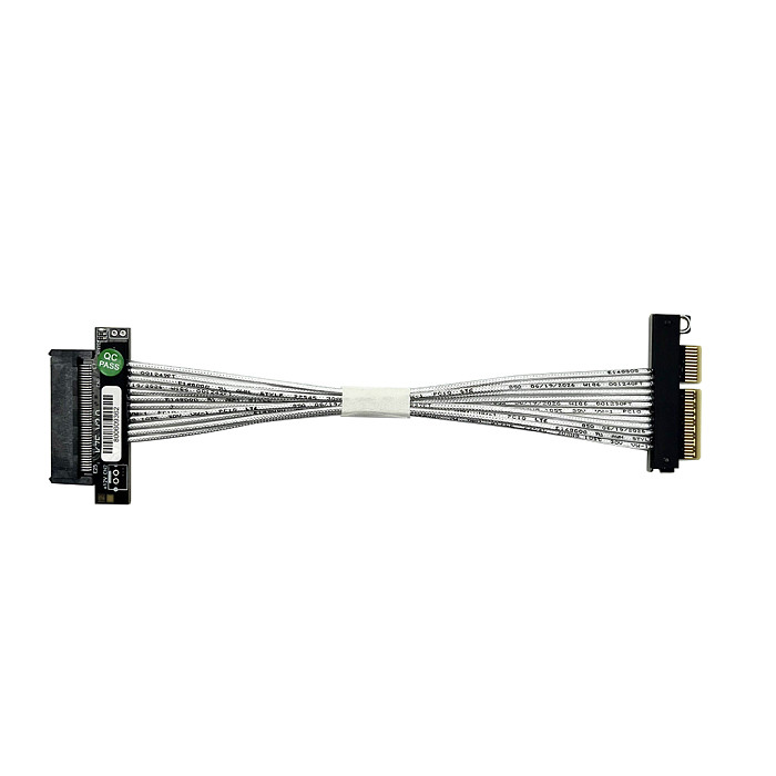 ADT-LINK PCIe 5.0 x4 Gen5 to U.2 SFF-8639 Adapter Cable - Full-Speed 128Gbps Lossless Transmission, High-Temperature Industrial Grade, for Server, Workstation and Industrial U.2 NVMe SSD Extension