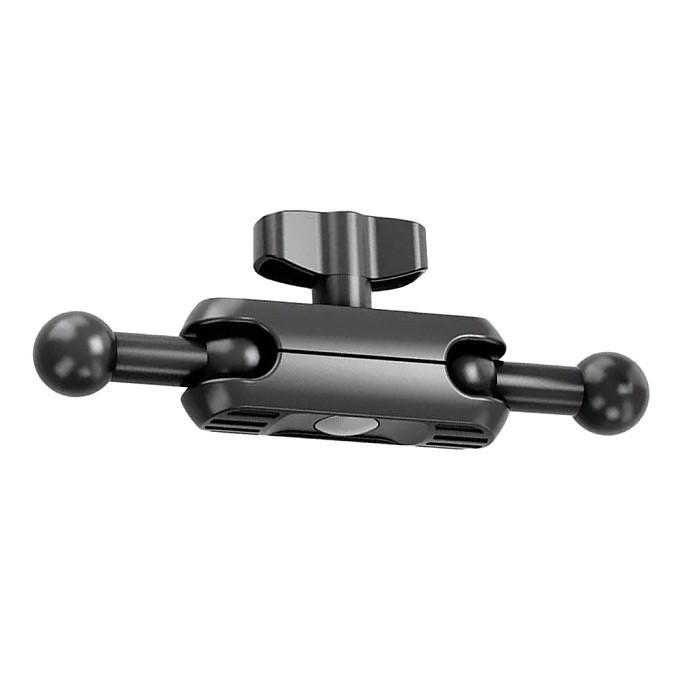 Universal Dual-Ball Crab Claw Clamp Mount - 360° Adjustable Bracket for Phone & Action Camera, Heavy-Duty Holder for Cycling & Outdoor Shooting