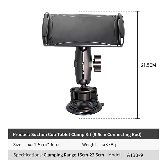 Metal Vacuum Triple Suction Cup Car Phone Holder, For Windshield Dashboard Navigation