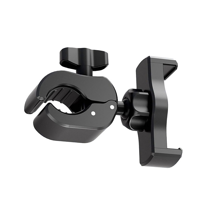 Universal Dual-Ball Crab Claw Clamp Mount - 360° Adjustable Bracket for Phone & Action Camera, Heavy-Duty Holder for Cycling & Outdoor Shooting