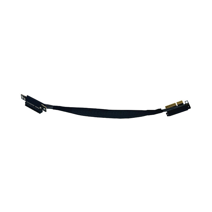 (ADT-LINK) PCIe 5.0 x4 Gen5 Riser Cable with Dual Reverse Side-Bend Design - High-Speed Lossless Soft Ribbon Cable for Network Cards, Hard Drives and USB Cards