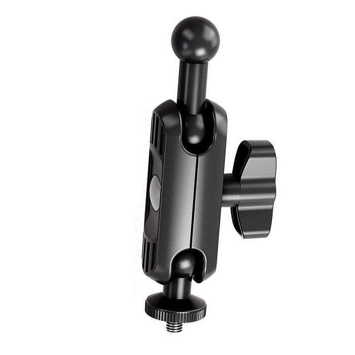 Universal Dual-Ball Crab Claw Clamp Mount - 360° Adjustable Bracket for Phone & Action Camera, Heavy-Duty Holder for Cycling & Outdoor Shooting