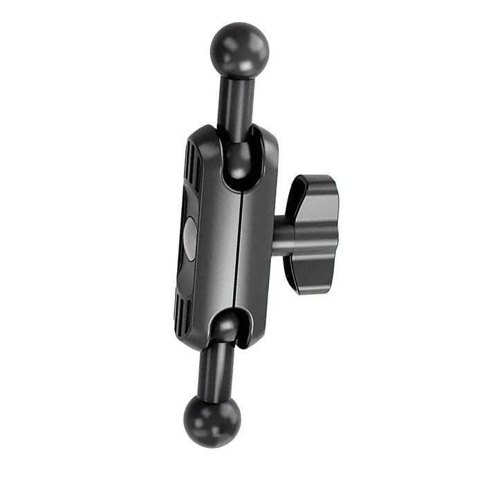 Universal Dual-Ball Crab Claw Clamp Mount - 360° Adjustable Bracket for Phone & Action Camera, Heavy-Duty Holder for Cycling & Outdoor Shooting