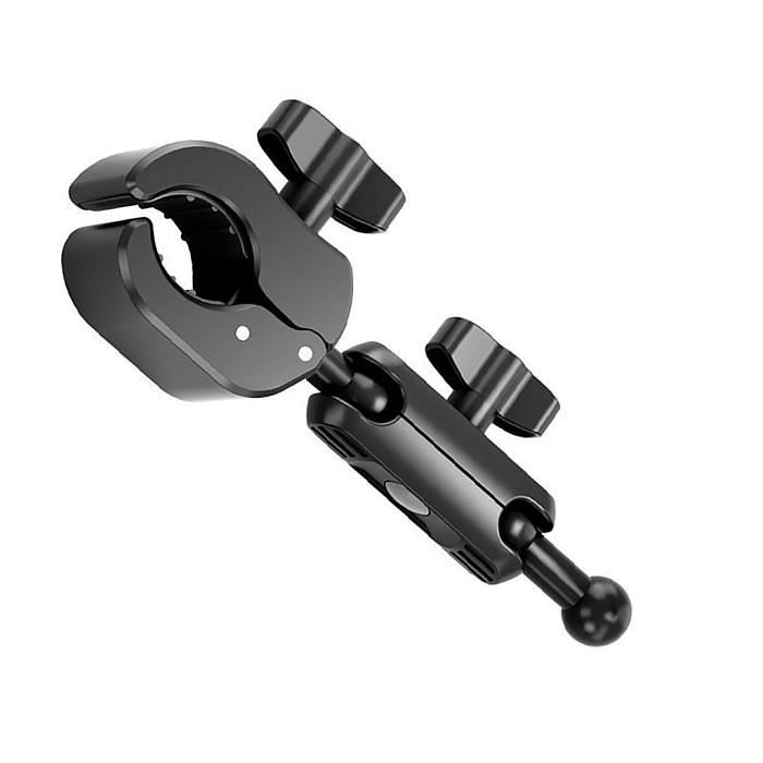 Universal Dual-Ball Crab Claw Clamp Mount - 360° Adjustable Bracket for Phone & Action Camera, Heavy-Duty Holder for Cycling & Outdoor Shooting