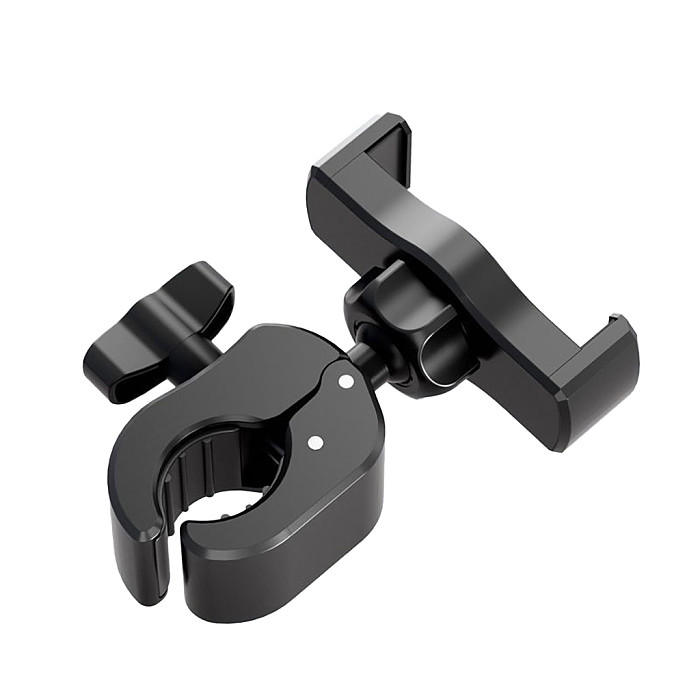 Universal Dual-Ball Crab Claw Clamp Mount - 360° Adjustable Bracket for Phone & Action Camera, Heavy-Duty Holder for Cycling & Outdoor Shooting