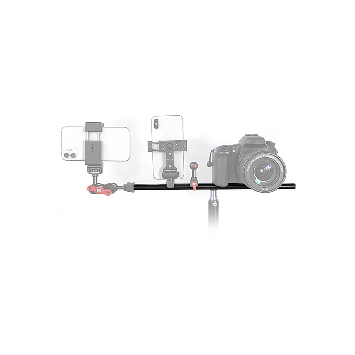 NATO Sliding Bar Bracket Extended Multifunctional NATO Rail Slider ARRI Locating Top Handle Quick-Release Mounting Slide Rail for DSLR Camera Cage Expansion