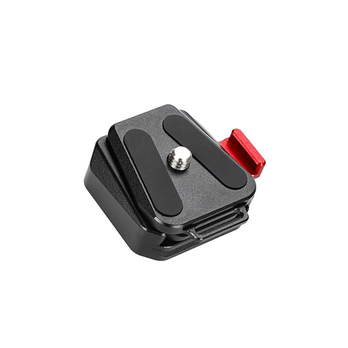 V-Style Quick Release Clamp Mount with Base Plate - Universal Quick Release Clamp for Tripod Head, DSLR and Action Camera