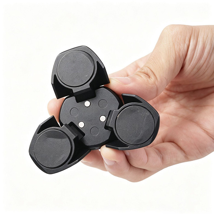 Mini Magnetic Tripod for DJI Pocket 4/3 – Portable Desktop Mount; Compact Magnetic Tripod; Black Metal Magnetic Base + Aluminium Alloy Charging Adapter; Magnetic Folding Dual-Card Mount; Quick-Release TP-CY-C Adapter; 1/4-inch and Arri Mounting Holes; Compatible with DJI Pocket 4/3 Cameras