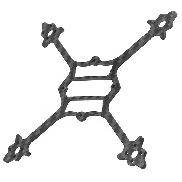 Crux3 3K Carbon Fiber Frame + Cam Canopy + GEMFAN3018 PC 3  2-Blade 4Pairs Gray
